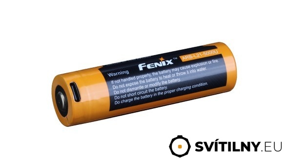 Dobíjecí baterie Fenix 21700 5000 mAh s USB-C (Li-Ion)