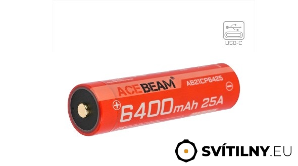 Akumulátor AceBeam USB-C 21700 6400 mAh (Li-Ion)