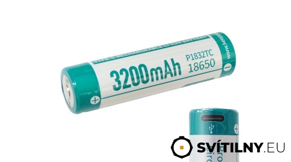 Keeppower USB-C 18650 3200 mAh (Li-Ion)