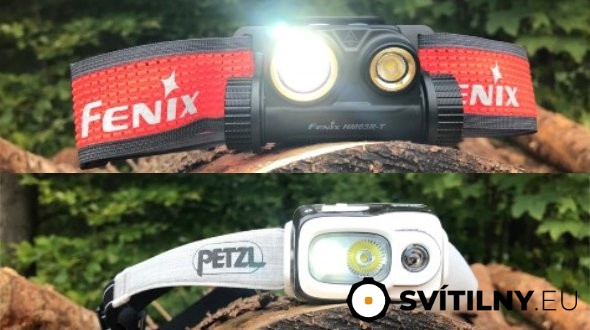 Čelovky Fenix HM65R-T versus Petzl Swift RL