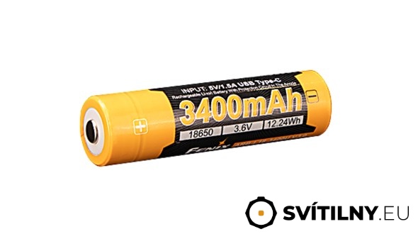 Dobíjecí USB-C baterie Fenix 18650 3400 mAh (Li-ion)