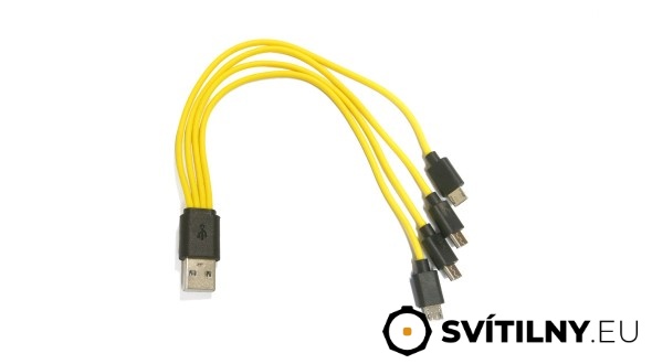 Čtyřnásobný nabíjecí micro USB kabel