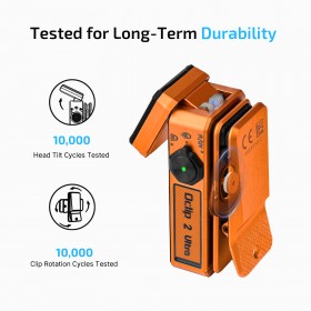Olight Oclip 2 Ultra - oranžová
