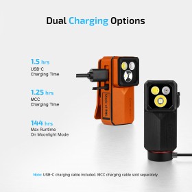Olight Oclip 2 Ultra - oranžová