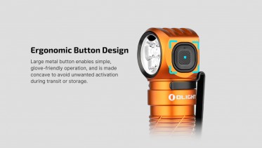 Nabíjecí čelovka Olight Perun 3 - oranžová