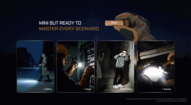 Nabíjecí baterka Acebeam Keylite - černá