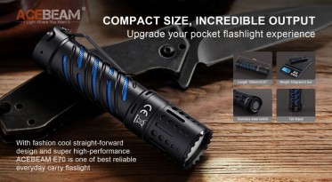 Svítilna AceBeam E70-AL