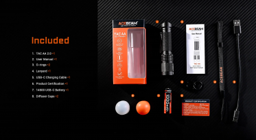 AceBeam TAC AA V2.0 - červená