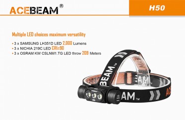 Čelovka AceBeam H50 Samsung LED