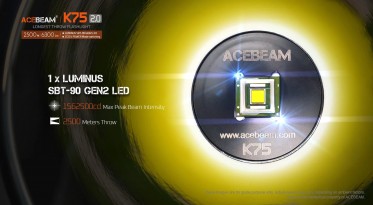 Vyhledávací svítilna AceBeam K75 v2.0