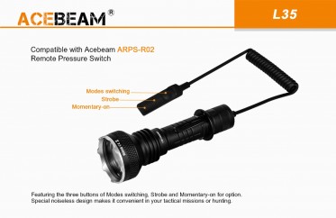 Taktická svítilna AceBeam L35 V2.0 - černá