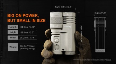 AceBeam Terminator M1 Nichia CRI90+ - desert
