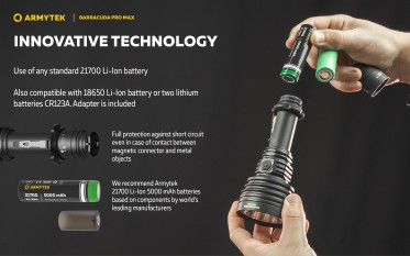 Armytek Barracuda Pro Max Magnet USB PCB White