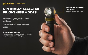 Armytek Elf C2 Max LR USB-C PCB White