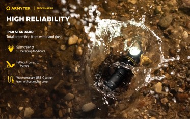 Armytek Elf C2 Max LR USB-C PCB White