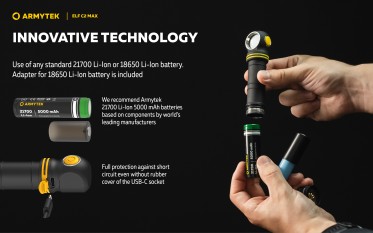 Armytek Elf C2 Max USB-C PCB White