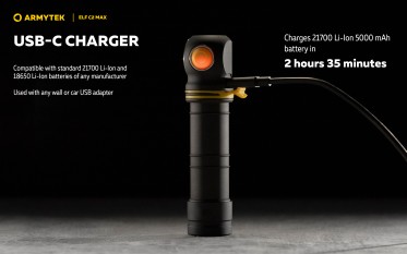 Armytek Elf C2 Max USB-C PCB White