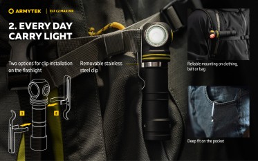 Armytek Elf C2 Max WR USB-C PCB Warm