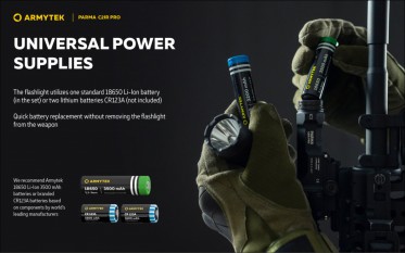 Zbraňová svítilna Armytek Parma C2IR PRO