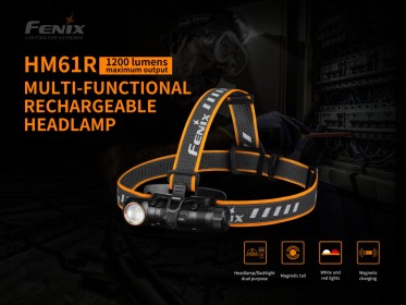 Nabíjecí čelovka Fenix HM61R Amber
