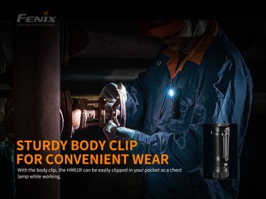 Nabíjecí čelovka Fenix HM61R Amber