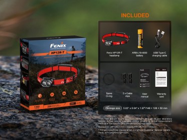 Čelovka Fenix HP12R-T - celočerná