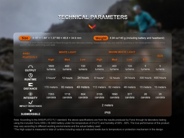 Nabíjecí čelovka Fenix HM65R-T V2.0 - tmavě fialová