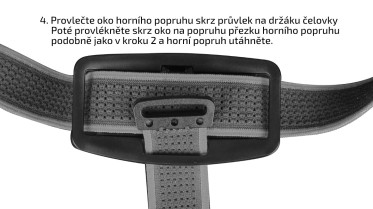 Sada černých popruhů AFH-02 pro čelovky Fenix