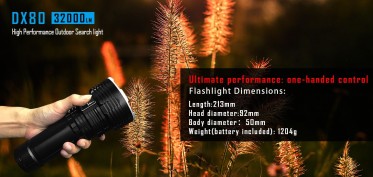 Nabíjecí svítilna Imalent DX80 32000 lumenů