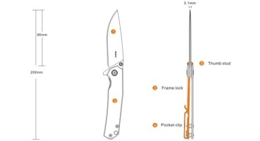 Nůž Ruike P801-SB